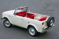 International Harvester 1964 Scout red carpet tail gate